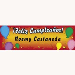 Personalized Feliz Cumpleaos Banner   Medium   Party Decorations 