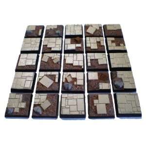  ForgeCraft Square Base   Slate Ruins 25mm (Full, 25 