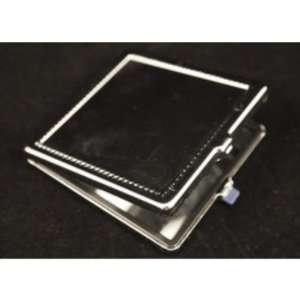  Blank Metal Compact Square with Ridged Recess Case Pack 60 