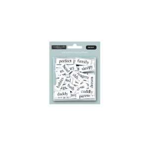 Magnetic Poetry® Scrapbooking Baby Chipboard Sticker Words Kit. 3234