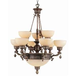  Cuzco 2 Tier Chandelier with Bottom Bowl