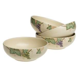  Mikasa Chablis Stoneware Fruit Saucers, Set of 4 Kitchen 