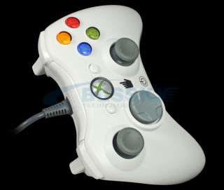 New white Wired Game Controller For Microsoft Xbox 360  