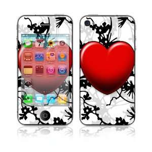  Floral Heart Decorative Skin Cover Decal Sticker for Apple 