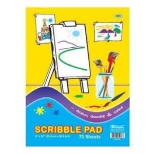  BAZIC 70 Ct. 9 X 12 Scribble Pad Case Pack 48 Office 