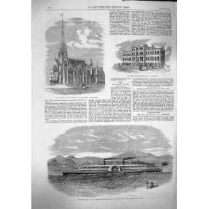  1862 CHURCH MEESSIAH CANCER HOSPITAL STEAMER STANLEY