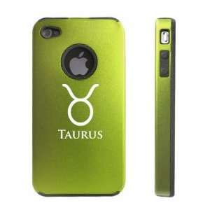  Apple iPhone 4 4S 4G Green D1094 Aluminum & Silicone Case 