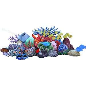  Reef Scene Pool Accents Blue Pool Glossy & Iridescent 