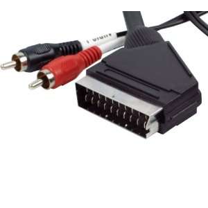  10m Scart to Stereo audio phono plugs. Turns any scart 