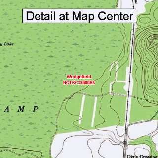 USGS Topographic Quadrangle Map   Wedgefield, South Carolina (Folded 