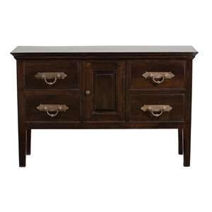   52001079 Florence Server Sideboard, Dark Mahogany