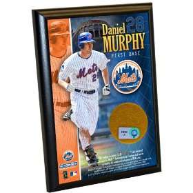  MLB New York Mets Daniel Murphy 4 by 6 Inch Dirt Plaque 