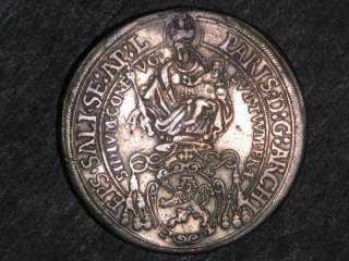 AUSTRIA SALZBURG 1631 1 Thaler Silver Crown VF, 41.5mm 28.0 grams 