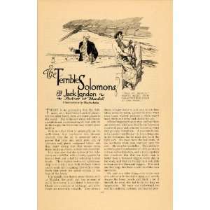   Jack London Mauki Sarka   Original Print Article