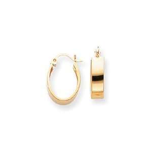  Sardelli   14k Small Oval Band Hoop Earrings Jewelry