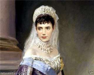 Russian Print Tsarina Maria Feodorovna Tsar Nicholas II  