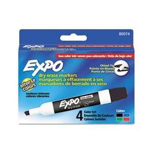  SAN80074 EXPO® MARKER,EXPO 2,CHISEL,4/ST