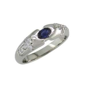    Celexia   size 5.00 14K Gold Sapphire & Diamond Ring Jewelry