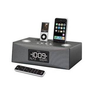 iHome Stereo Dual Dock Triple Alarm Clock Radio for your iPhone/iPod 