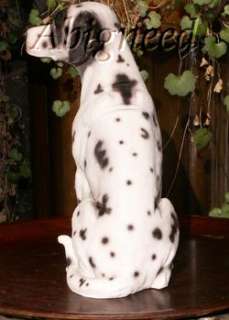 LARGE Dalmatian Dalmation Patch Puppy Dog Art Resin Statue  