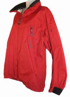 Marmot Red Nylon Waterproof Lightweight Hooded Jacket Mens Medium 