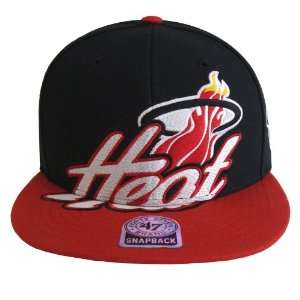  Miami Heat 2 Tone Slam Dunk Retro 47 Snapback Cap Hat 