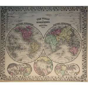  Mitchell Map of the World (1869)