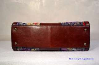 NWT Fossil Vintage Re Issue Large Satchel Handbag (Dark Floral)  
