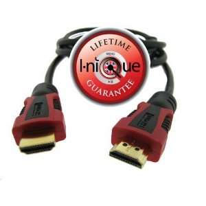  i nique Double Moulded HDMI / HDMI cable (Red/black 