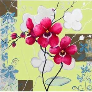 Orchids in Bloom IV by Adriana. Size 12.00 X 12.00 Art 