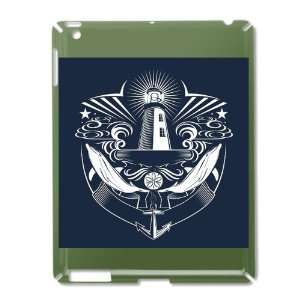   iPad 2 Case Green of Lighthouse Crest Anchor 