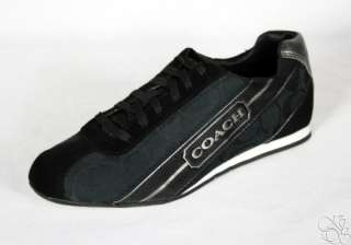 COACH Hilary 12CM Sig C Metallic Black / Gunmetal Sneakers Womens 