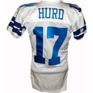  Sam Hurd #17 Cowboys Game Issued White Jersey (Size 46 