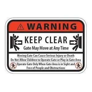  Real DC 11 Warning Keep Clear Sign 18 x 12 Inches Patio 