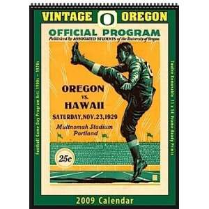 Oregon Ducks 2009 Vintage Football Program Calendar 