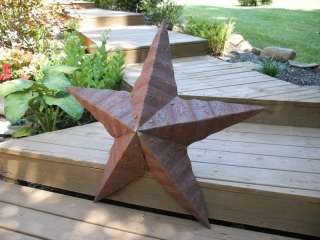 THIS IS THE BARN ROOF THE RUSTED WAVY STARS ARE MADE FROM**