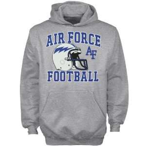  Air Force Falcons Youth Ash Football Booster Hoody 