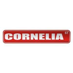 CORNELIA ST  STREET SIGN NAME