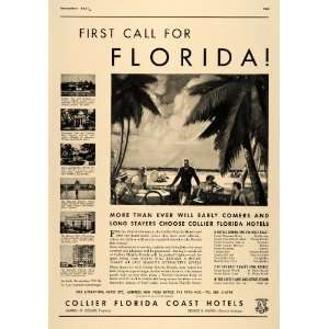  1937 Ad Collier Florida Hotels Gasparilla Inn Useppa 