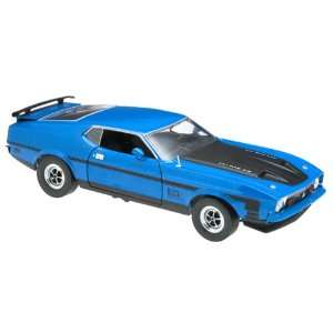  1/18 Scale Sun Star 1971 Mustang Mach 1 (Blue) Toys 