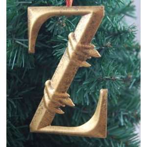  Heaven Sends   Decorative Gold Letter Z   Christmas Tree 