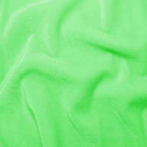  Polyester Spandex Stretch Velvet Fabric Neon Lime