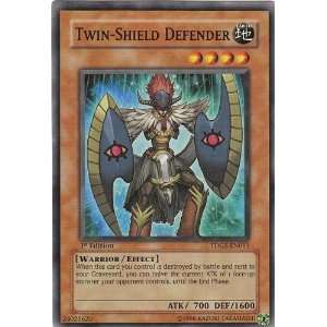   Yugioh TDGS EN011 Twin Shield Defender Common Card [Toy] Toys & Games