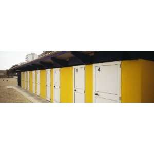  Facade of a Beach Hut, Lignano Sabbiadoro, Italy by 