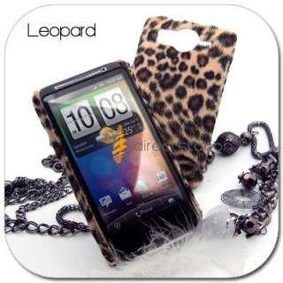 Leopard VELVET HARD Back CASE COVER HTC Desire HD A9191  