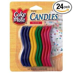 Cake Mate Wave Candles, 10 Count, Units (Pack of 24)  