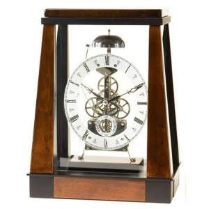  River City Clocks S102 Burl Wood Skeleton Clock with 