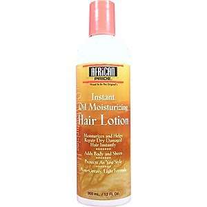  AFRICAN PRIDE Instant Oil Moisturizing Hair Lotion 12oz 