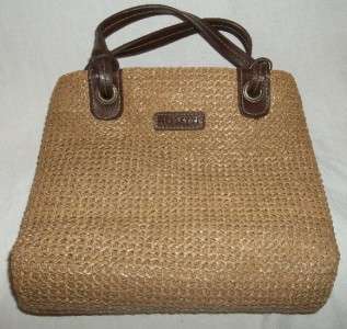 Rosetti Woven tote satchel shoulder handbag purse  