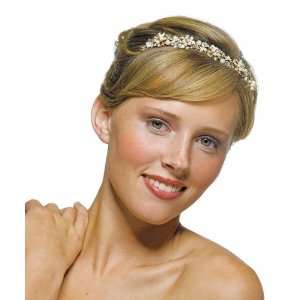 Garden Tiara in Gold with Ivory Pearls Beauty